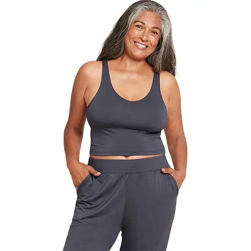 Shelf Bra Crop Top Storm | Str. L