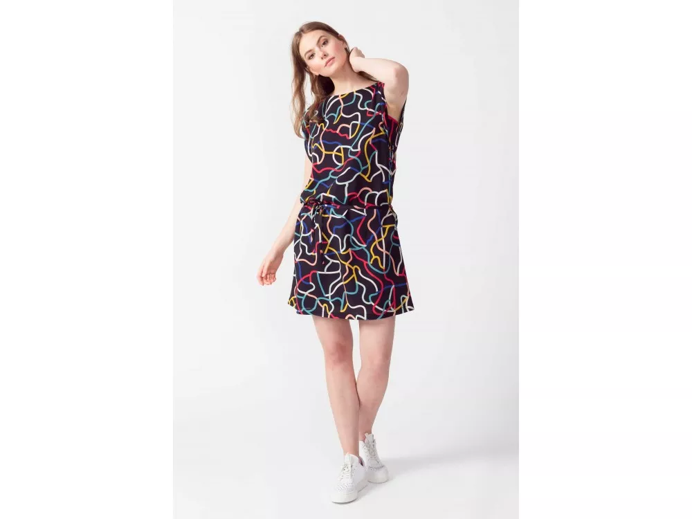 SKFK Adei Women Dress Greems Print