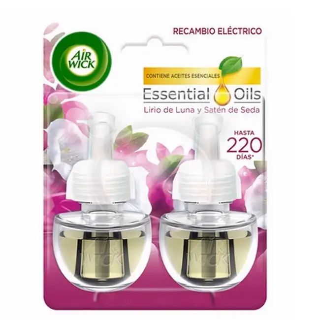 Air Wick - Luftfrisker Elektrisk Refills Smooth Satin And Moon Lilly - 2 x 19 ml