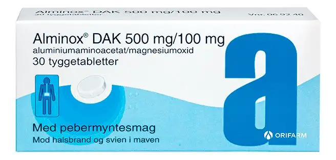 Alminox DAK Tyggetabletter - 30 stk.