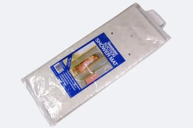 Bademåtte til brusebad - hvid