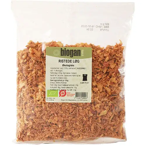 Økologiske Ristede Løg | 200 gr