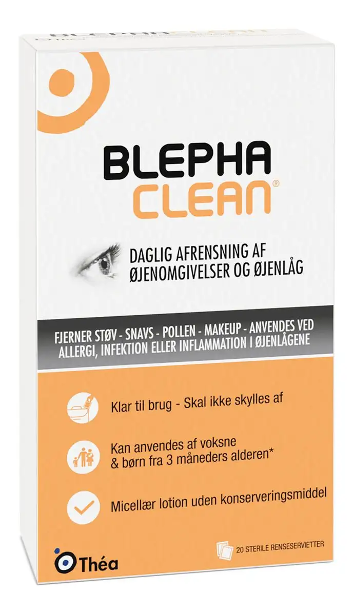 Blephaclean vådservietter til øjne - 20 stk.