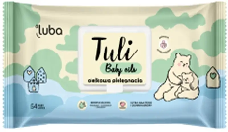 Vådservietter til børn med olier, 54 stk 15400982