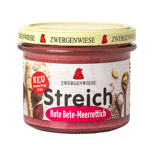 Smørepålæg Streich M. Peberrod Og Rødbede Økologisk | 180 gr