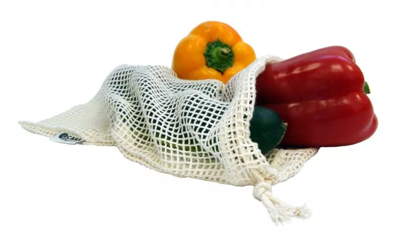 Tierra Verde Nettaske - lille (1 stk) - lavet af økologisk bomuld, med snøretræk