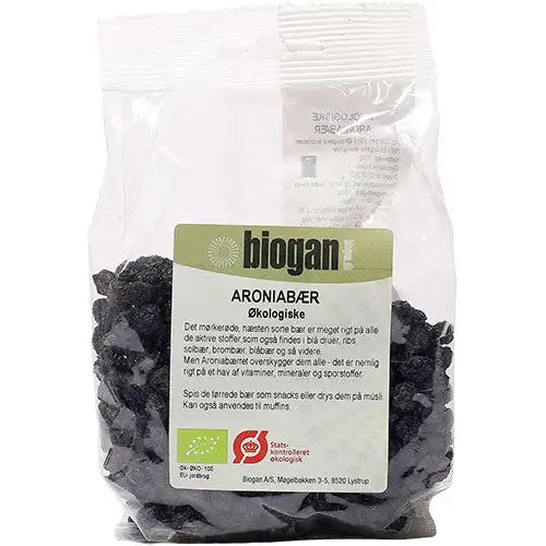 Økologiske Tørrede Aroniabær | 100 gr