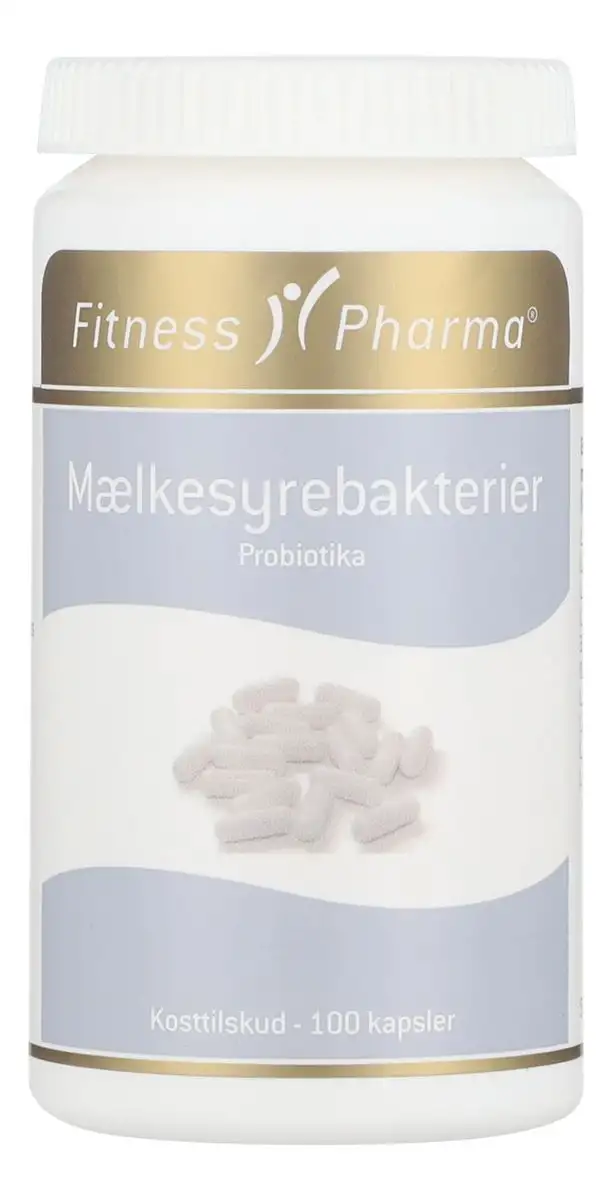 Fitness Pharma Mælkesyrebakterier Probiotika - 100 kaps.