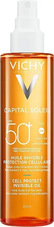 Ansigt, krop og hårender Vandtæt solcreme olie, SPF 50+ 68112386