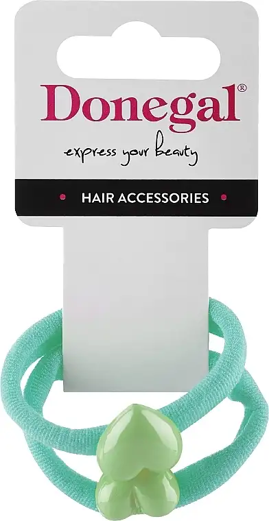 Hårbånd, FA-5633+1, grøn med hjerter 72461883