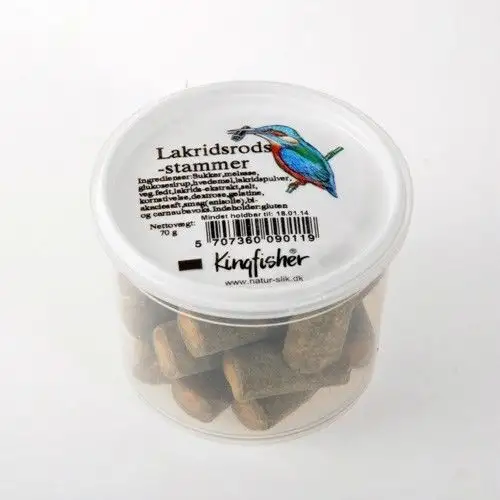 Kingfischer Lakridsrodsstammer - 70 g