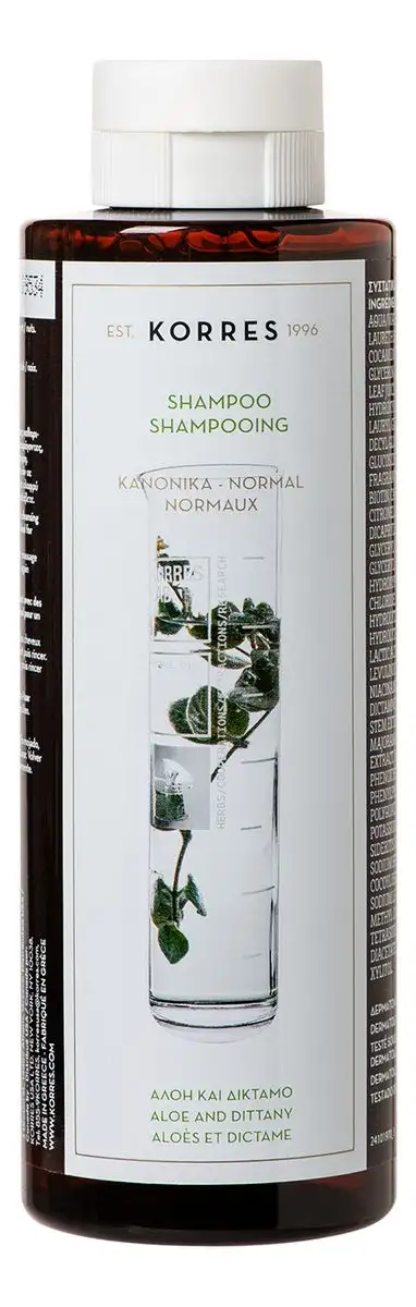 Korres Aloe + Dittany Shampoo for Normal Hair - 250 ml.