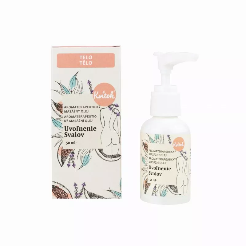 Kvitok Massageolie Muskelafslapning (50 ml) - lindrer muskelømhed