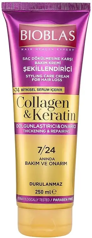 Hårstylingcreme med keratin og kollagen 94961264