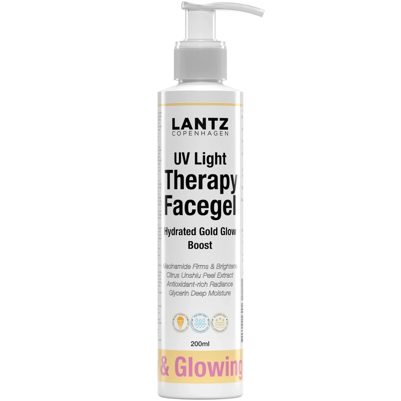Lantz Cph Hydrated Gold Glow Boost, Face UV Gel 200 ml