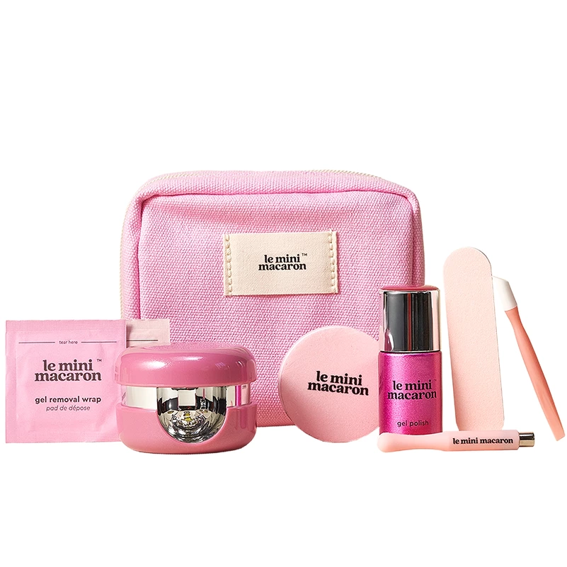 Le Mini Macaron Gel Manicure, Cat Eye Travel Kit - Cosmopolitan Velvet