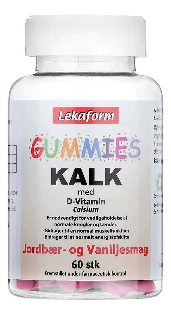 Lekaform Gummies Kalk + D-Vitamin - 60 stk.