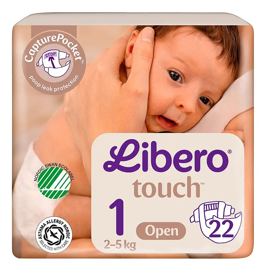 Libero Touch 1 2-5 kg. - 22 stk.