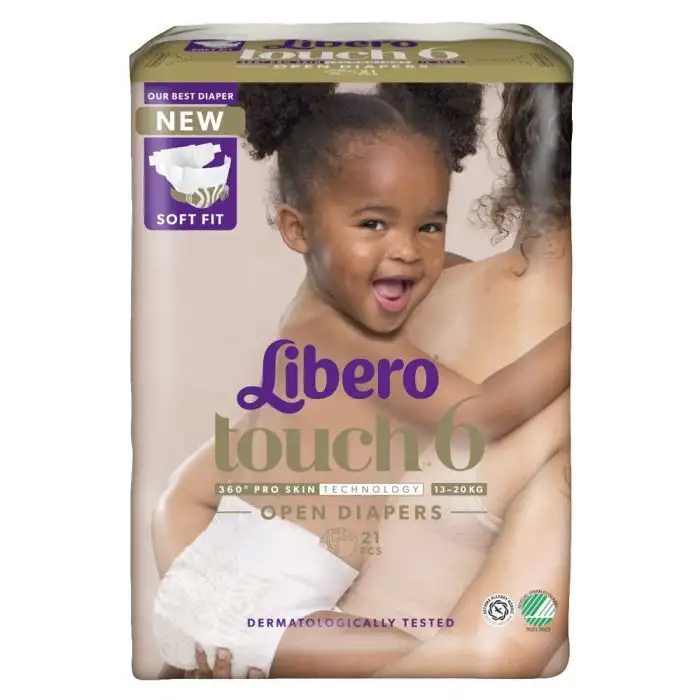 Libero Touch 6 Åben Ble 13-20 kg. - 21 stk.