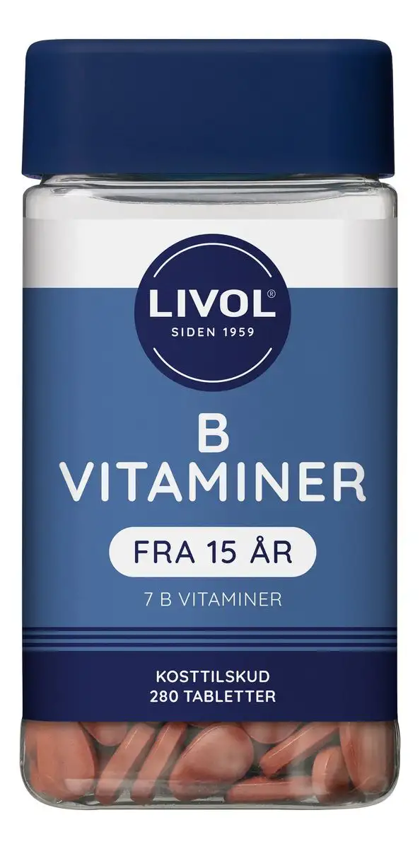 Livol B-vitaminer - 280 tabl.