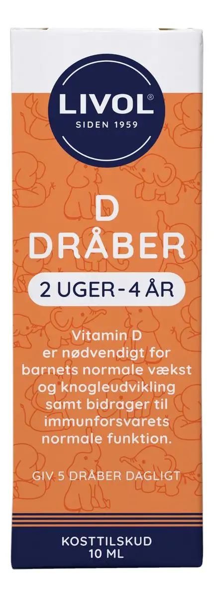 Livol D-dråber 2 uger - 4 år - 10 ml