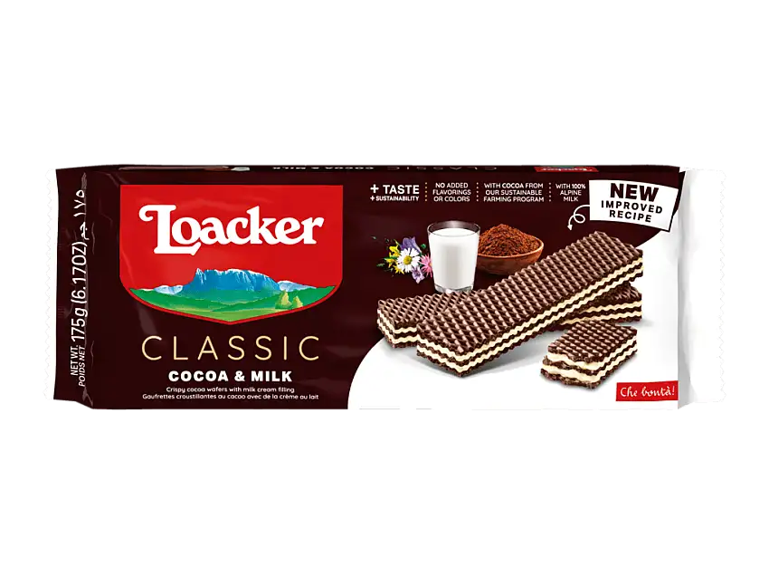 Loacker Classic Cocoa & Milk - 175 g