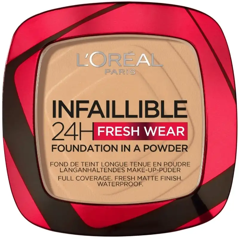 L'Oréal Paris Cosmetics Infaillible 24h Fresh Wear Powder Foundation 9 gr. - 200 Golden Sand