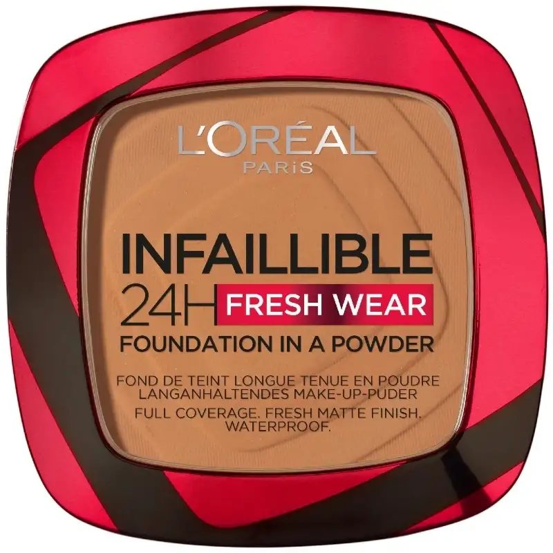 L'Oréal Paris Infaillible 24h Fresh Wear Powder Foundation 9 gr. - 330 Hazelnut