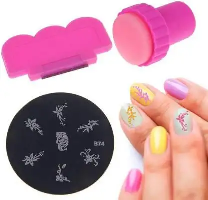 Stamping nail art stencils mini - Lav flotte mønstre på dine negle (U)