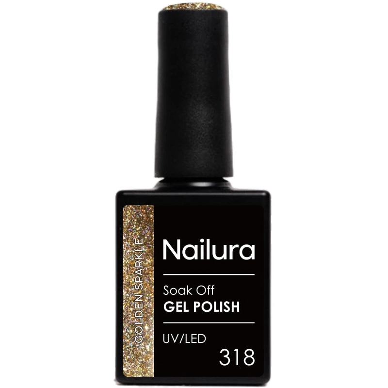 Nailura Cat Eye Gel Polish 10 ml - 318 Golden Sparkle