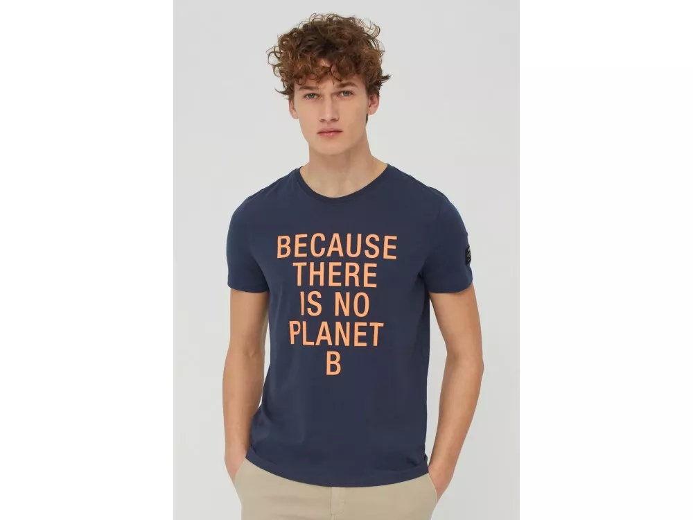 Ecoalf Natal Classic Because T-shirt Man Deep Navy