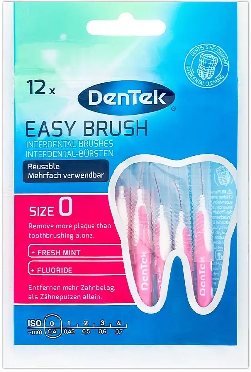 Interdentalbørster, 0,4 mm, Pakke med 12 28164236