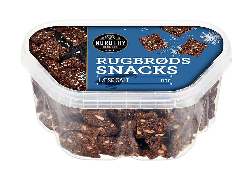 Nordthy Rugbrødssnack Læsøsalt - 170 g
