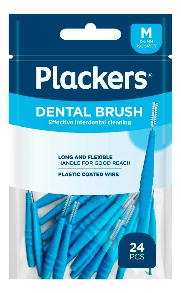 Plackers Dental Brush M 0,6 mm - 24 stk.