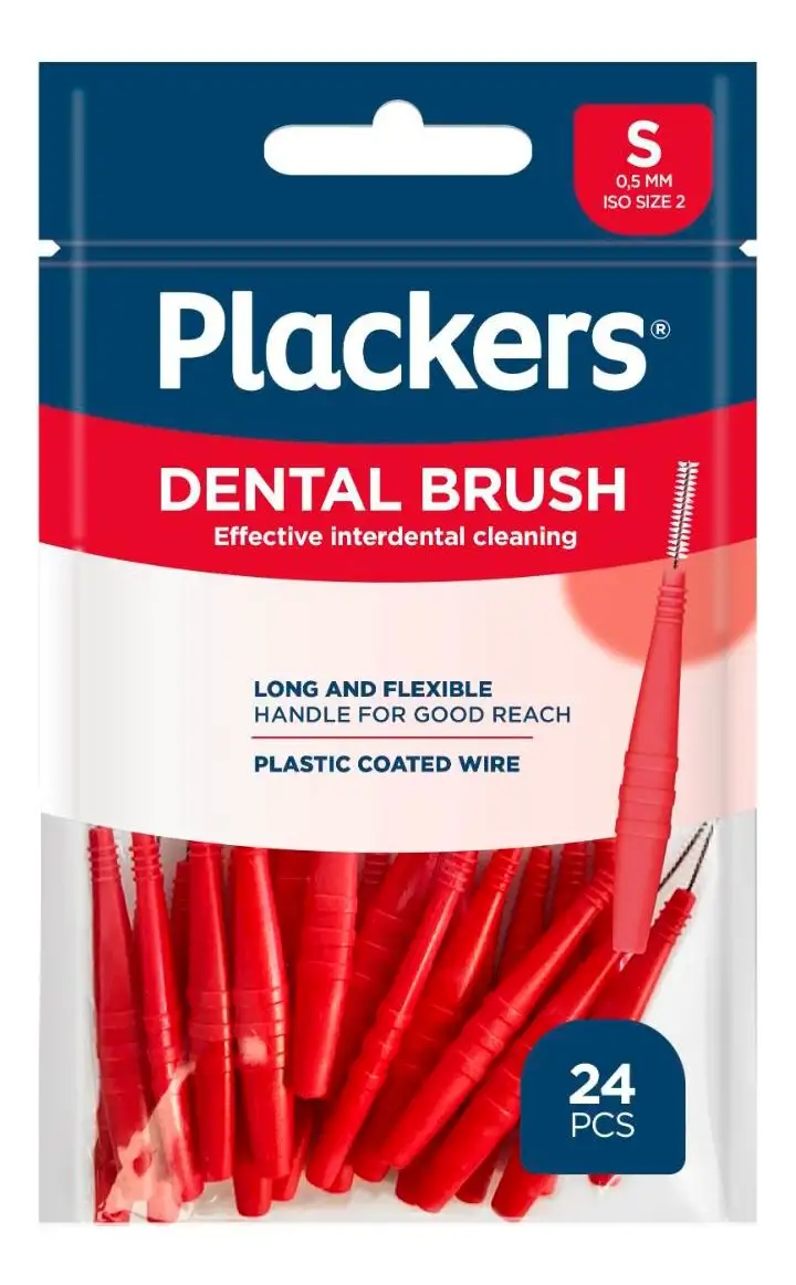 Plackers Dental Brush S 0,5 mm - 24 stk.