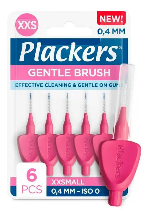 Plackers Gentle Brush XXS 0,4 mm - 6 stk.