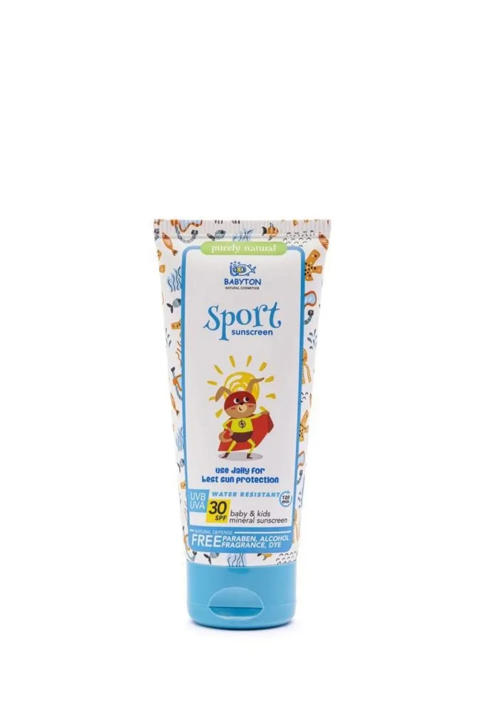 Babyton Naturlig solcreme SPORT 100 ml SPF 30