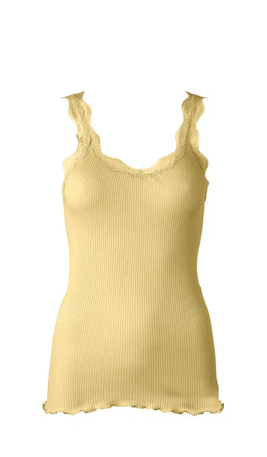 Rosemunde Top i Økologisk Bomuld Mellow Yellow S