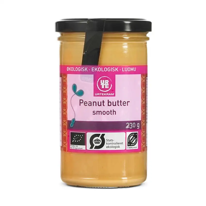Urtekram Peanutbutter smooth Ø 230 g