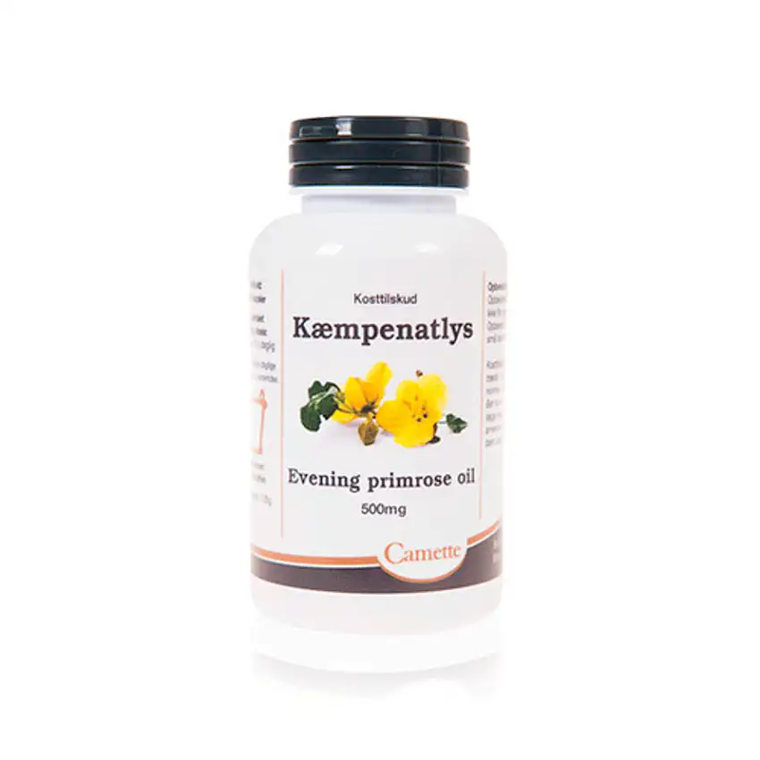 Camette Kæmpenatlysolie Evening Primrose Oil 180 kaps.
