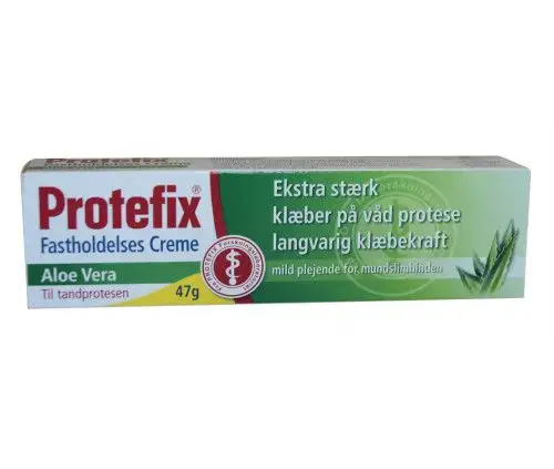 Protefix fastholdelses creme aloe vera - 47 gr