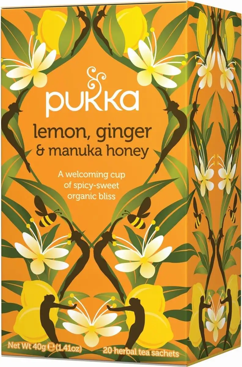Pukka Lemon, Ginger & Manuka Honey te Ø - 20 breve