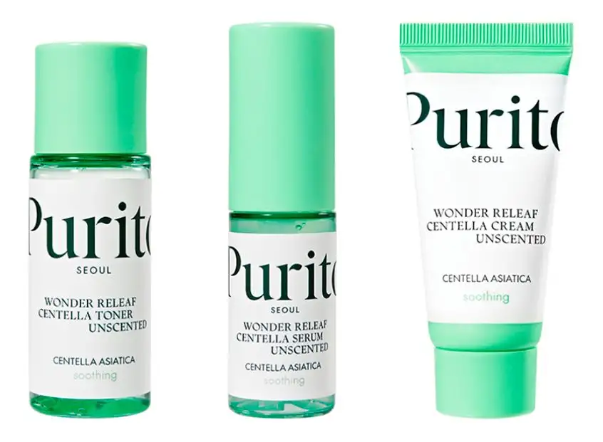 Purito SEOUL Wonder Releaf Centella Mini kit Unscented - 1 stk.