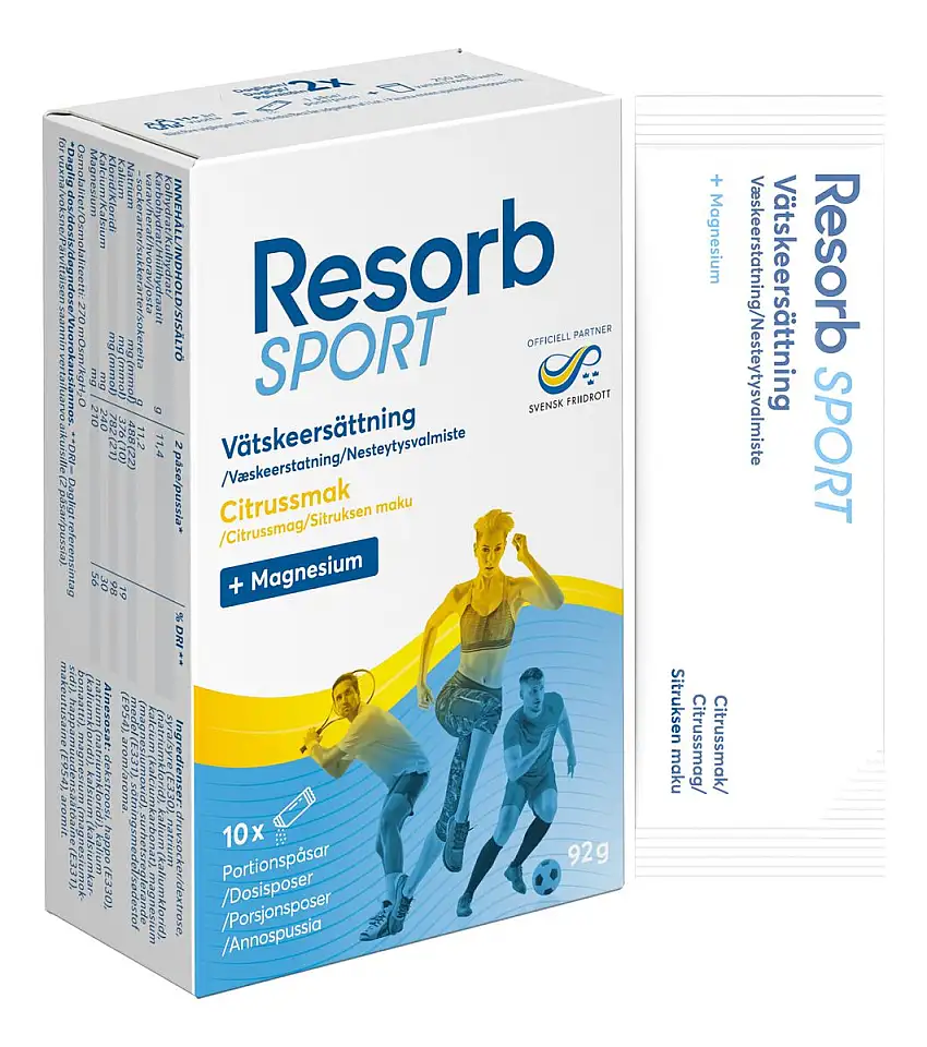 Resorb Sport Citrus - 10 poser