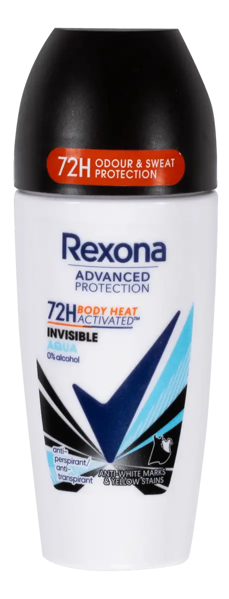 Rexona 72h Advanced Invisible Aqua Deo Roll-on - 50 ml.