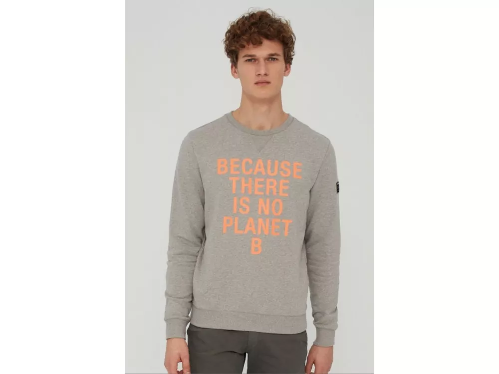 Ecoalf San Diego Because Sweatshirt Man Grey Melange
