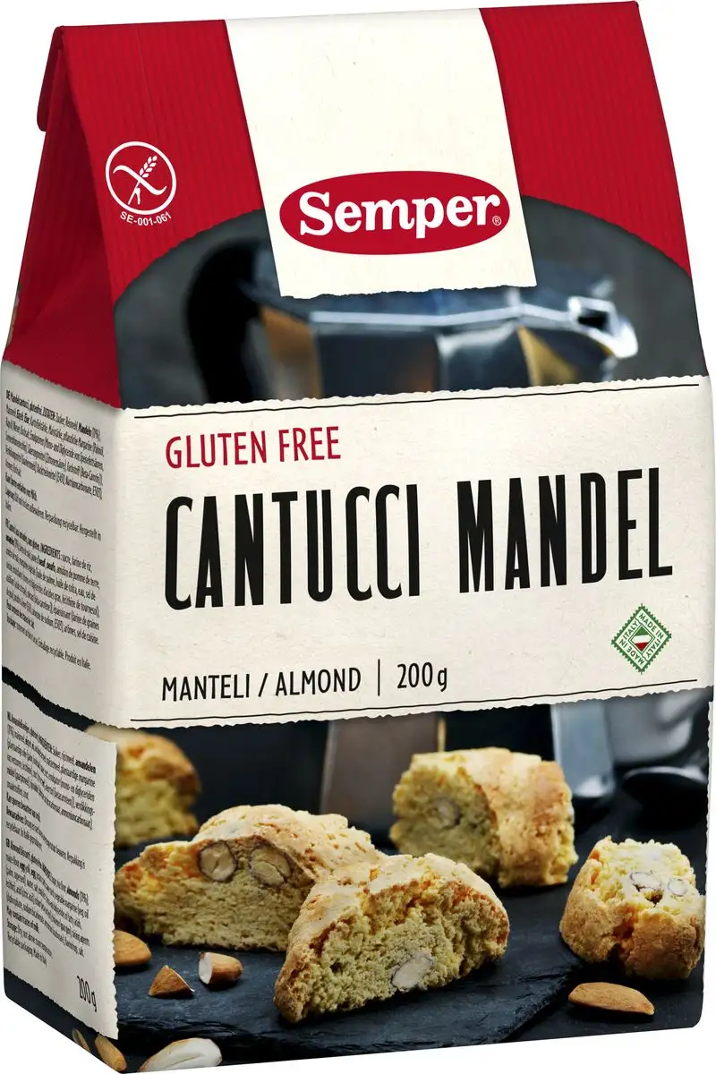 Semper Småkager m. Mandel Glutenfri - 200 g.