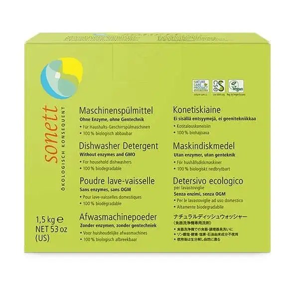 Sonett Maskinopvaskepulver - 1500 g.