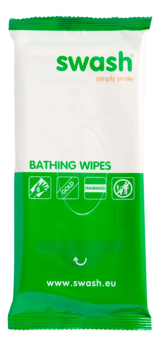Swash Gold Wipes 20x20 cm, m. duft - 8 stk.