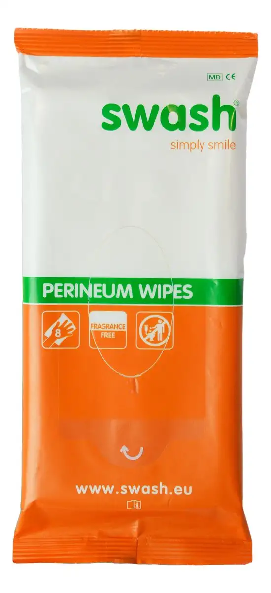 Swash Perineum Wipes 20x25 cm, u. duft - 8 stk.